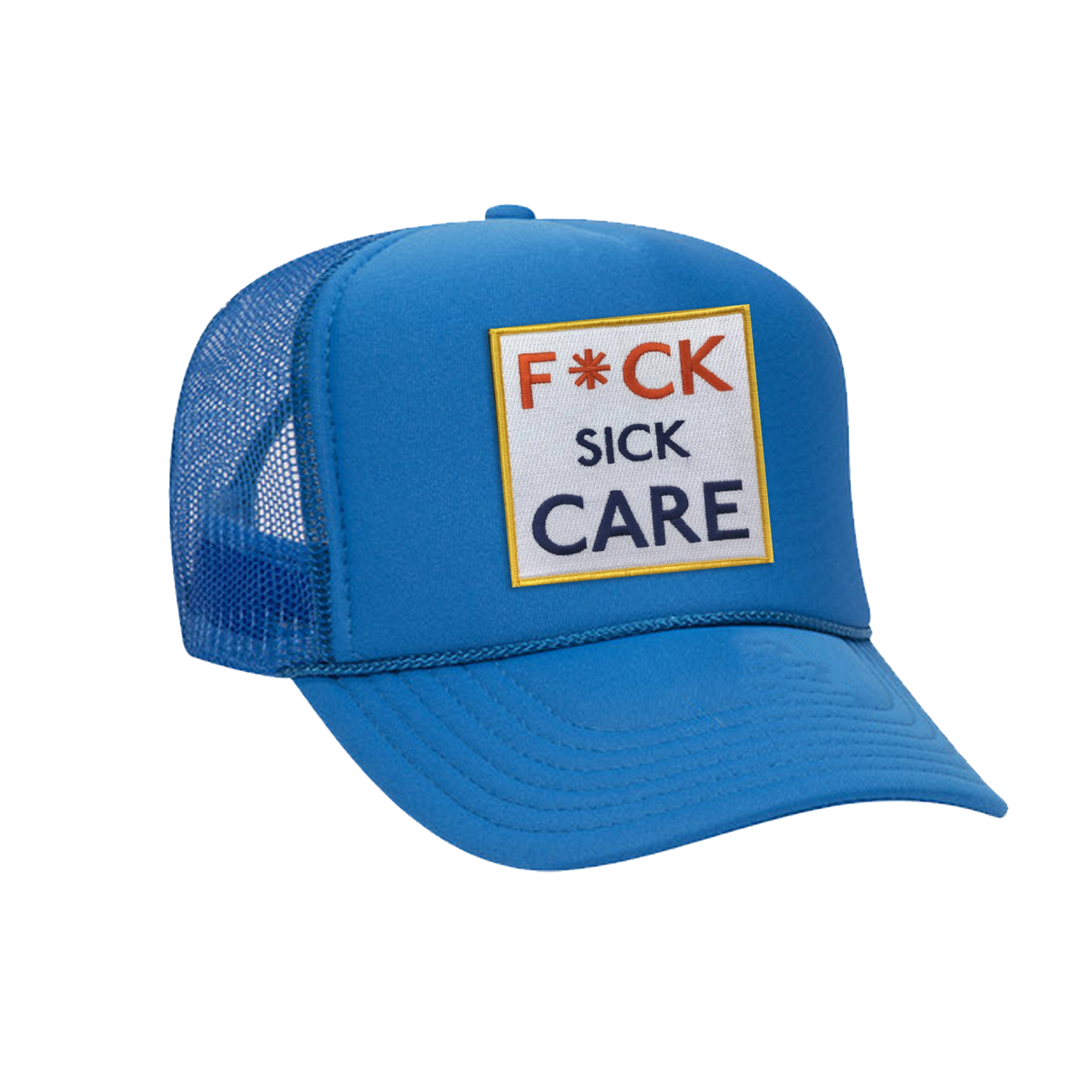 Fuck Sick Care Trucker Hat – Blue