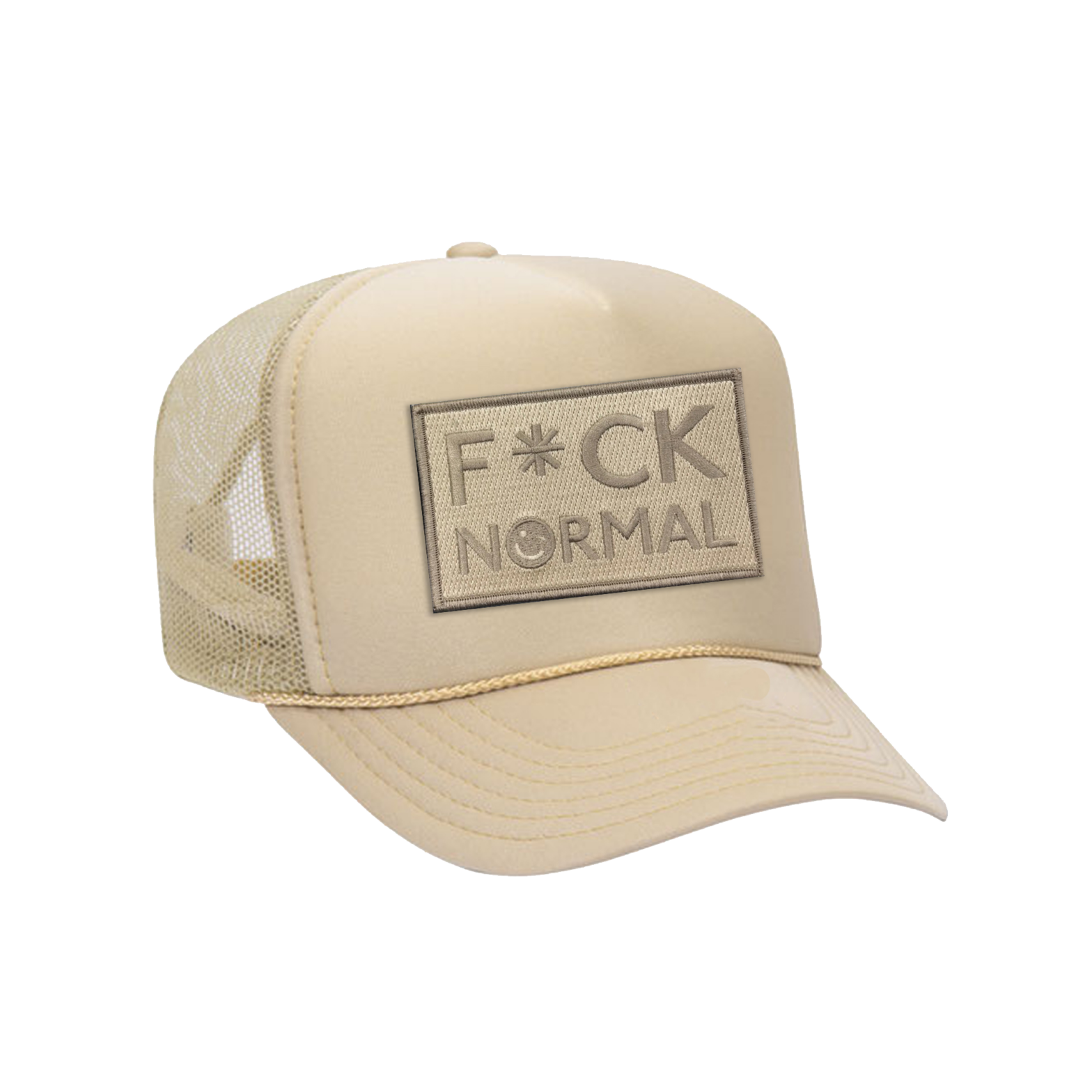 Fuck Normal Trucker Hat – Tan